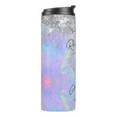 Confetti Funkelnd Glitzer Rente Geschenk für sie Thermosbecher (Nach links gedreht)