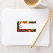 Confetti Geburtstagsgeschenk-Tags Adressaufkleber (Insitu)