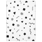 Confetti Gemustert Clipboard Klemmbrett (Rückseite)