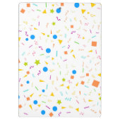 Confetti Gemustert Clipboard Klemmbrett (Rückseite)
