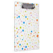 Confetti Gemustert Clipboard Klemmbrett (Rechts)