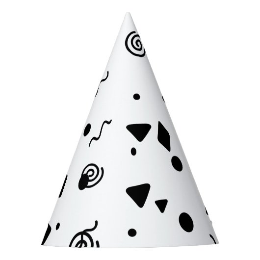 Confetti Gemustert Paper Party Hat Partyhütchen (Vorderseite)
