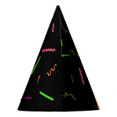 Confetti Gemustert Partyhütchen (Rückseite)