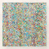Confetti-Glass-Untersetzer Glasuntersetzer (Vorderseite)