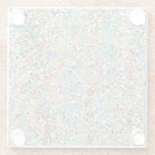 Confetti-Glass-Untersetzer Glasuntersetzer (Rückseite)