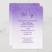 Confetti Glitzer 30. Party Einladung (Vorne/Hinten)