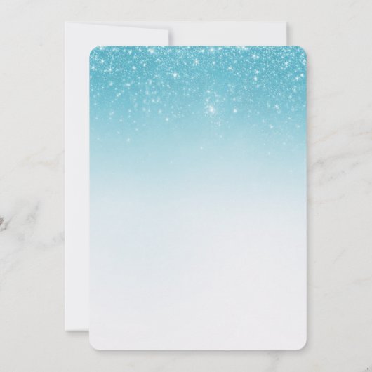 Confetti Glitzer 30. Party Einladung (Rückseite)