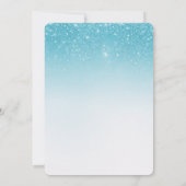 Confetti Glitzer 40. Party Einladung (Rückseite)