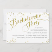 Confetti Glitzer Junggeselinnen-Abschied Invite, G Einladung (Vorderseite)