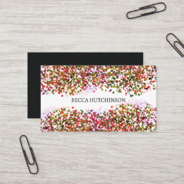 Confetti-Glitzer-Visitenkarte Visitenkarte