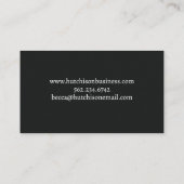 Confetti-Glitzer-Visitenkarte Visitenkarte (Rückseite)