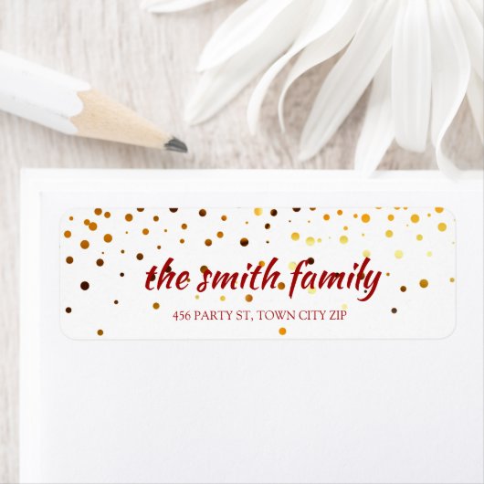 Confetti Gold Glitzer polka dot (Insitu)