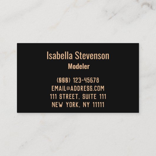 Confetti golden stars Glitzer glänzen elegant schw Visitenkarte (Rückseite)