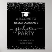Confetti Graduation Party Welcome Poster (Vorne)