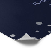 Confetti Graduation Party Willkommen Poster (Ecke)