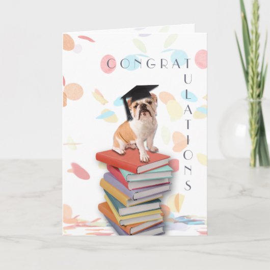 Confetti-Gratulationsdog Dankeskarte (Vorderseite)