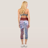 Confetti grunge High Taillenkapsel Capri Leggings (Rückseite)