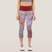 Confetti grunge High Taillenkapsel Capri Leggings (Vorderseite)