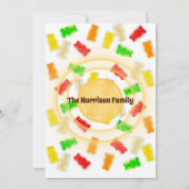 Confetti & Gummies Birthday Einladung (Rückseite)