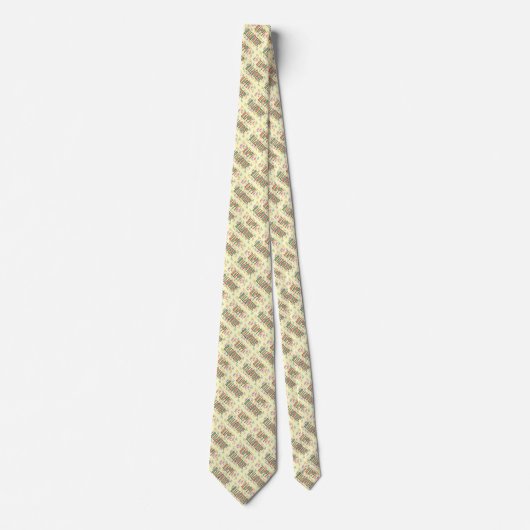 Confetti & Halloween Festival Text Necktie Krawatte (Vorderseite)