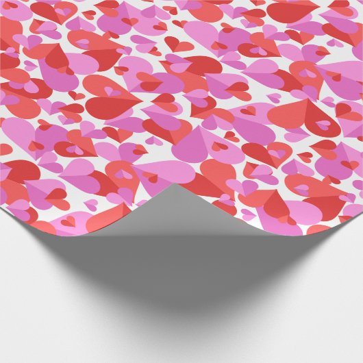 Confetti Hearts Mix Geschenkpapier (Ecke)