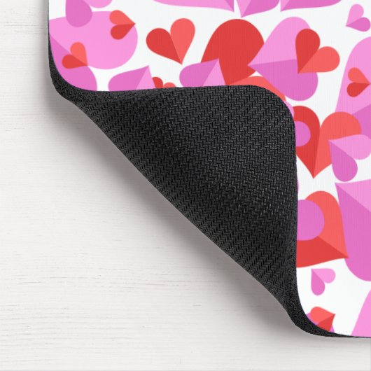 Confetti Hearts Mix Mousepad (Ecke)