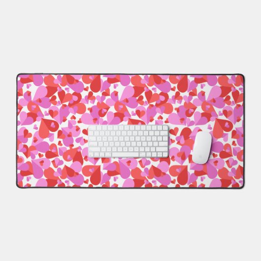 Confetti Hearts Mix Schreibtischunterlage (Tastatur & Maus)