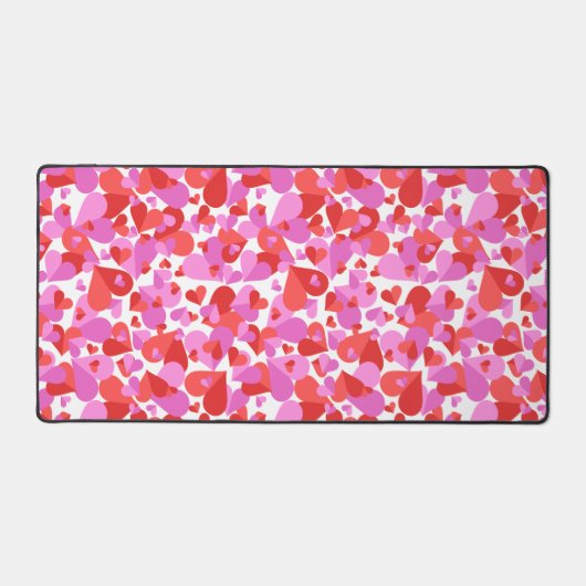 Confetti Hearts Mix Schreibtischunterlage (Vorderseite)