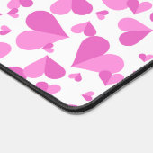 Confetti Hearts Pink Schreibtischunterlage (Ecke)