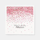 Confetti Hearts Serviette (Vorderseite)