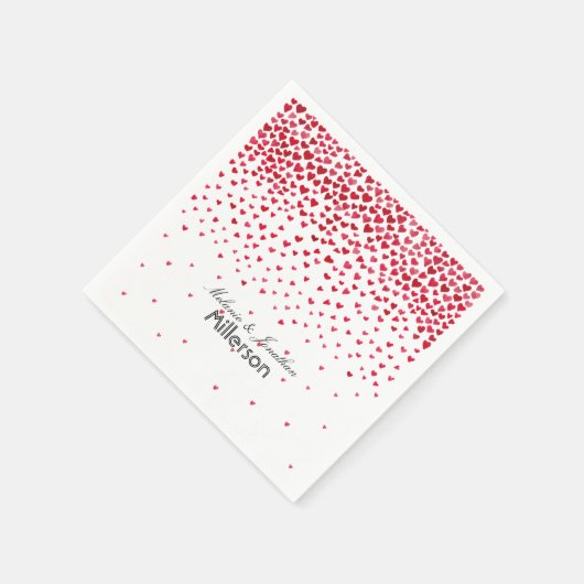 Confetti Hearts Serviette (Ecke)