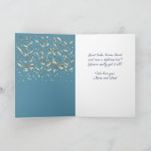 Confetti Herzlichen Glückwunsch Abschluss Foto Karte (Innenseite)