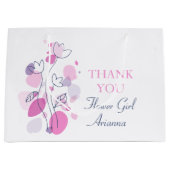 Confetti Hochzeit Blume Mädchen bevorzugen große G Geschenktüte (Vorderseite)