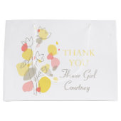 Confetti Hochzeit Blume Mädchen bevorzugen große G Geschenktüte (Vorderseite)