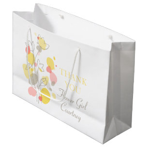 Confetti Hochzeit Blume Mädchen bevorzugen große G Geschenktüte