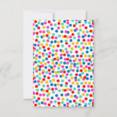 Confetti Hochzeit Probe Dinner Einladung (Rückseite)