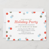 Confetti Holiday Party Einladung (Vorderseite)