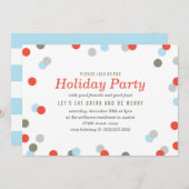 Confetti Holiday Party Einladung (Vorne/Hinten)