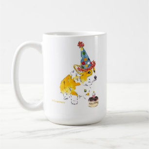 Confetti-Hutcorgi-Geburtstags-Tasse Kaffeetasse