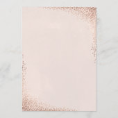 Confetti Imitats Menü für Abendessen Menükarte (Rückseite)