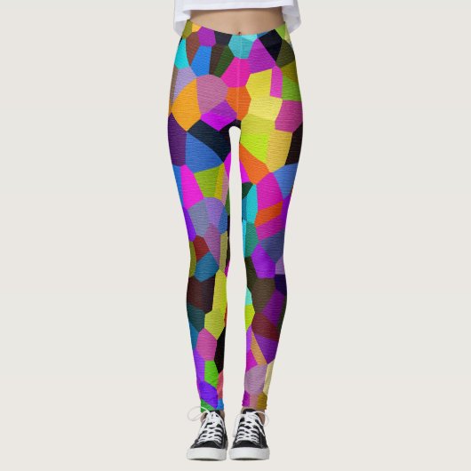 Confetti in Jewel Tones Leggings (Vorderseite)