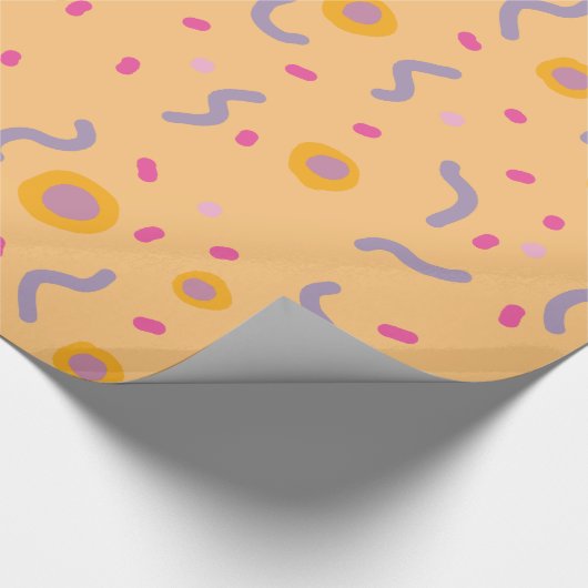 Confetti Joy Lines and Dots Geschenkpapier (Ecke)