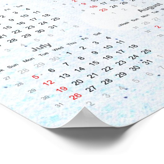 Confetti-Kalender 2020 Poster (Ecke)