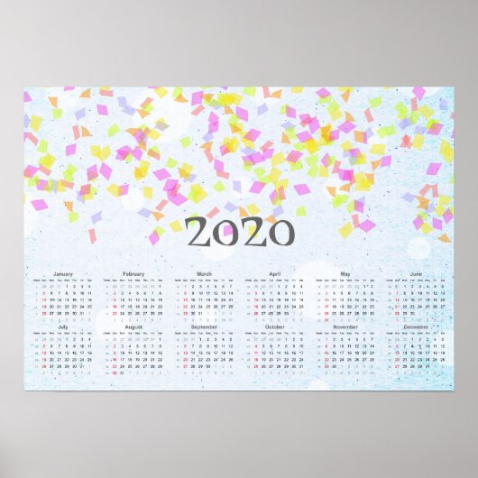 Confetti-Kalender 2020 Poster (Vorne)