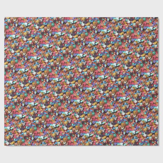Confetti Karneval Party Bunte Papierstücke Stücke  Geschenkpapier (Flach)