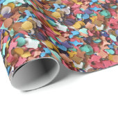 Confetti Karneval Party Bunte Papierstücke Stücke  Geschenkpapier (Rolleneckpunkt)