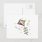 Confetti Kite Postkarte (Vorne/Hinten)