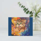 Confetti Kitty Postkarte (Stehend Vorderseite)