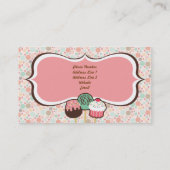 Confetti-Kuchen-Pop-Geschäfts-Karten Visitenkarte (Rückseite)