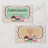 Confetti-Kuchen-Trio-Visitenkarten Visitenkarte (Vorne/Hinten)